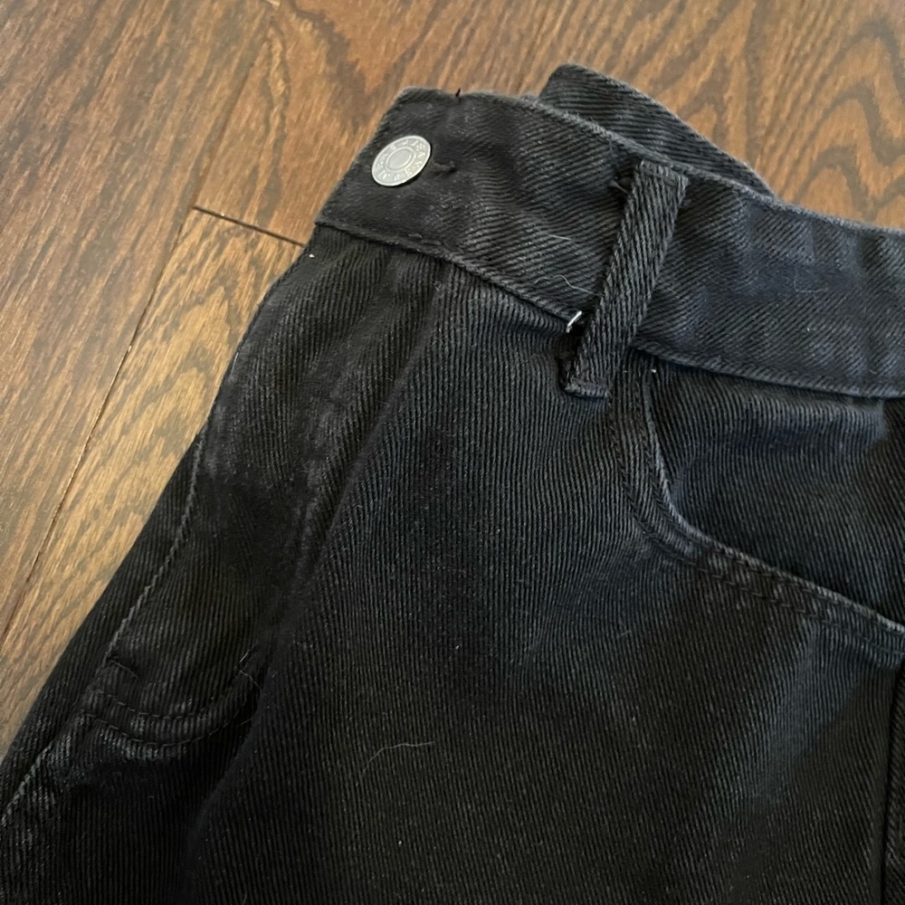 Black Denim Shorts
